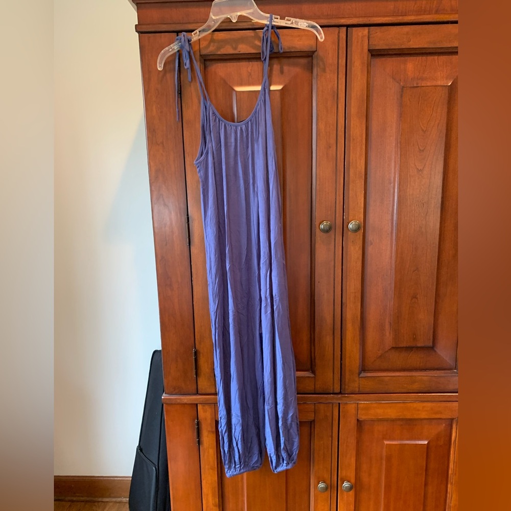 Casual blue romper